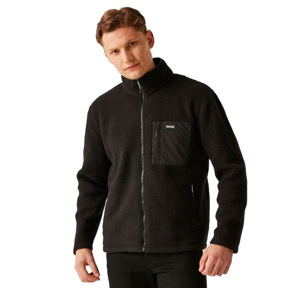 Regatta Mens Frankie Borg Fleece / Black - Picture 4 of 5
